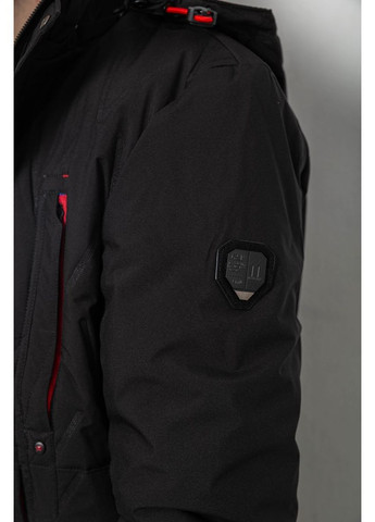 Чорна демісезонна куртка чоловіча демісезонна з капюшоном Ager 244RL9159AL