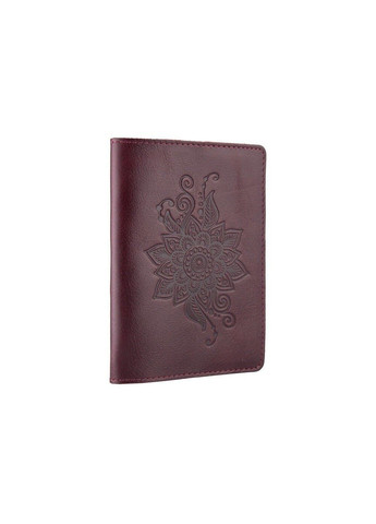 Шкіряна обкладинка на паспорт HiArt PC-01 Mehendi Classic Чорний Hi Art (297437896)