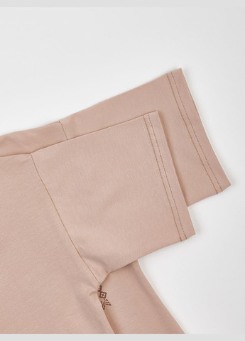 Бежева літня дитяча футболка оверсайз бежева "сила природи" KRAKO