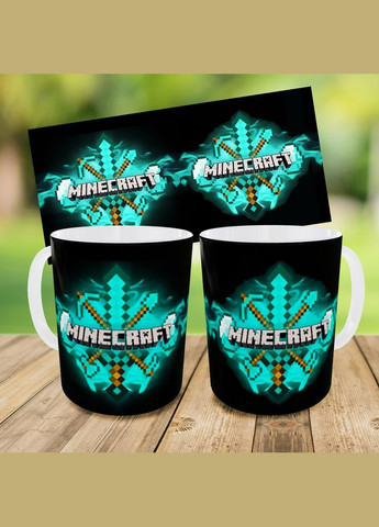 Набор: детская сумка-бананка+кружка Майнкрафт Меч «Minecraft» 32х15см, бананка для мальчика через плечо на подарок (0296) No Brand (319760360)