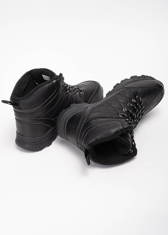 Черные зимние ботинки мужские спортивные 3344 Power