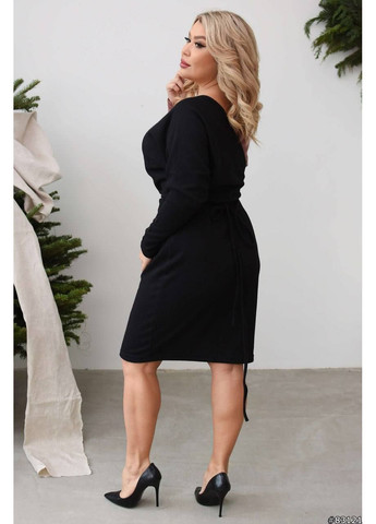 Черное повседневный платье женское Гермес однотонное