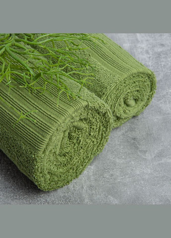 Полотенце махровое Идеал TM 70х140 см олива IDEIA оливковый