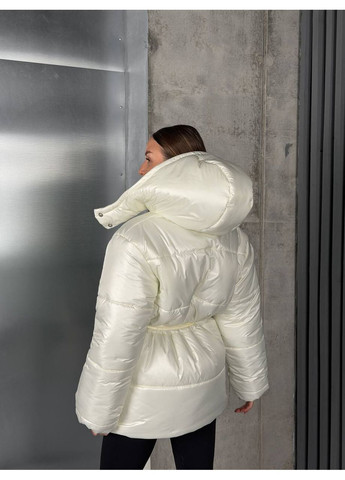 Молочная зимняя женская куртка Asi.Store.ua