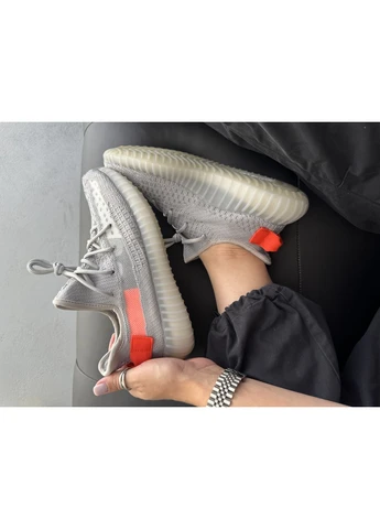 Комбіновані кросівки чоловічі adidas yeezy boost 350 tail light адідас ізі буст демісезон No Brand