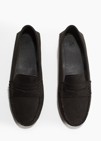 H&M Лоферы черный з искусственная кожа, швеция — демисезон (362218324)