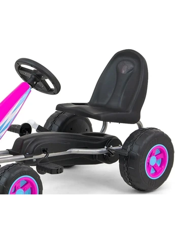 Детский карт на педалях Viper Pink ( ) — Веломобиль для девочки Milly Mally (393749529)