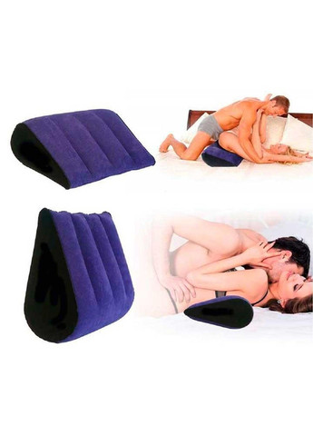 Многофункциональная надувная подушка для секса треугольник "Toughage" - Синий No Brand (288538763)