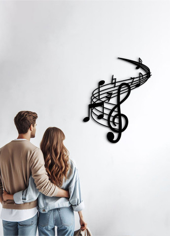 Декор в комнату, интерьерная картина на стену "Музыка", декоративное панно 60х75 см Woodyard (292112718)
