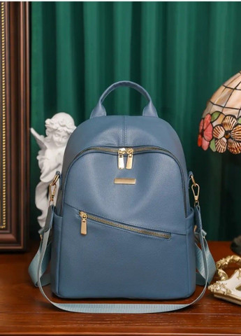 Стильный городской женский рюкзак Marine Blue No Brand (292015540)