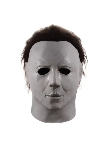 Маска Майкла Маєрса латексна біла Halloween Mask Michael Myers для Гелловіну та косплею No Brand (365753028)