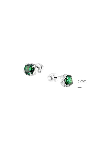 Пусети срібні Цефеїда Emerald 925 Zirkon Skifska Etnika (364202910)