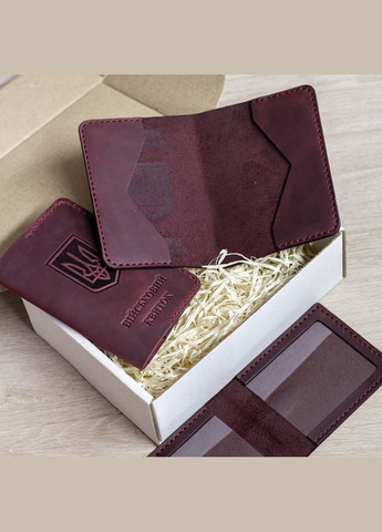 Набор обложек на УБД, военный билет и паспорт, марсала SD Leather (299339614)