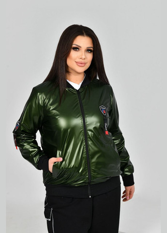 Зеленая женская куртка цвет зеленый р.48/50 453432 New Trend