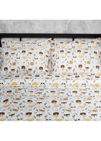 Комплект постельного белья Бязь Gold Люкс «» Полуторный Евро 160х220 наволочки 4х50х70 (MS-820006428) Moon&Star Jungle Joy (356116402)