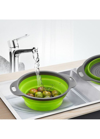 Складаний силіконовий друшляк, сито, круглий 20 см ( ) China (367623247)