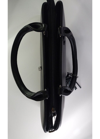 Сумка женская классическая А4 черная с двумя короткими ручками и ремешком на три отделения черная Karlos Marconi (357437598)