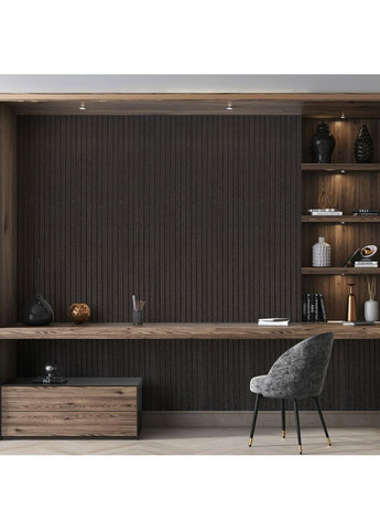 Панель-рейка в рулоні 2900х350х6мм Чорний SW-00002070 Sticker Wall (358524764)