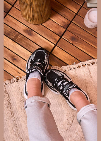Черно-белые демисезонные кроссовки женские, китай No Brand Sneakers 3XL Black White