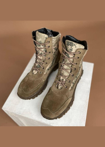 Зимние Мужские Тактические Берцы. 36-50р Койот. 100% Натуральная кожа! MBZM-1003 No Brand (301148413)