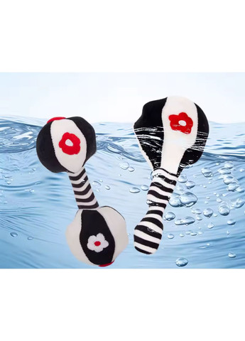 Набір з 2-х м’яких дитячих брязкалець маракаси Чорно-білі No Brand (358932947)