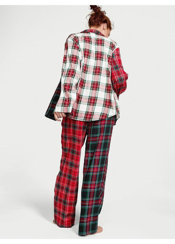Червона всесезон піжама фланель flannel long pajama set Victoria's Secret