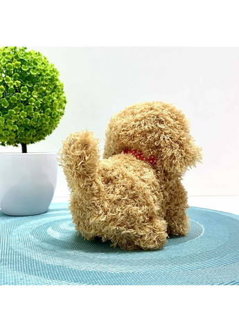 Собачка интерактивная ходит лает шевелит хвостиком головой в переносе Коричнева (688-122A) No Brand (349818204)