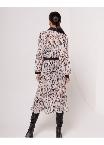 Комбінована повсякденний сукня sa-367 мультиколор ISSA PLUS