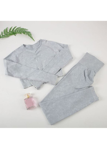 Спортивный комплект для фитнеса рашгард и леггинсы с push-up эффектом, Шоколад, No Brand First (323168384)