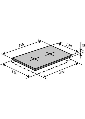 Варочная поверхность HE302 (INOX) 3 Ventolux (316173295)