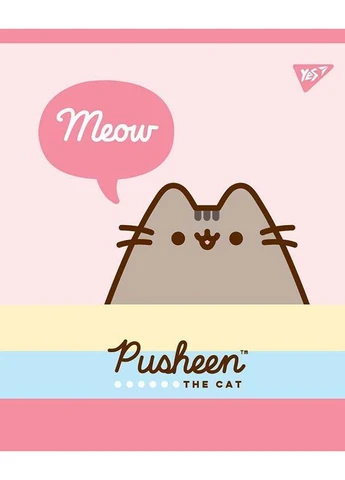 Тетрадь уч. " " 18арк.# /765191/ "Pusheen. Sweet cat" УФ-выб.+глитер+софт-тач (10/200) Yes (392422614)