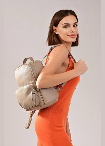 Рюкзак женский бежевый No Brand Рюкзак для міста (345567218)