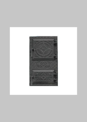 Дверцята спарені топочні/піддувальні чавунні "Вікторія" 505х290 мм. Дверцята для печі та барбекю. Булат (317592354)