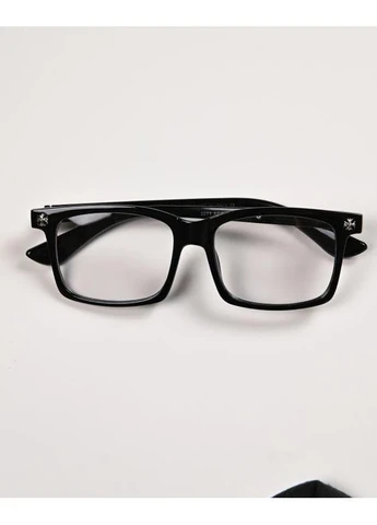 Трендові чоловічі сонцезахисні окуляри Chrome Hearts чорні No Brand (401463467)