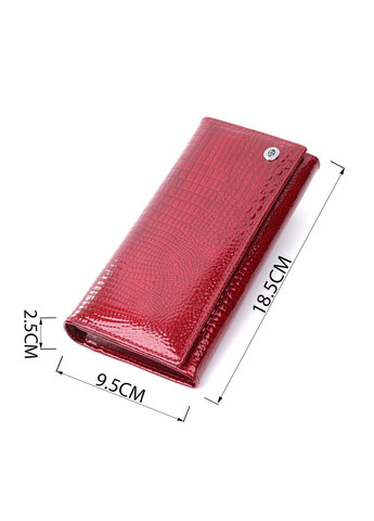 Кошелек для женщин из натуральной лакированной кожи 22680 Красный st leather (298111846)