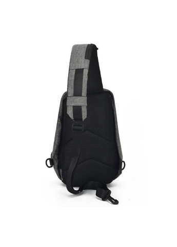 Чоловічий рюкзак через плече з зарядкою USB Kompact Чорний XJXN (330642196)