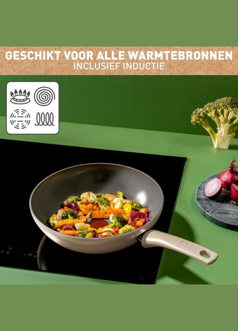 Сковорода ВОК Renewal 28 см керамічне покриття (C4301913), (C4261943) Tefal (360654712)