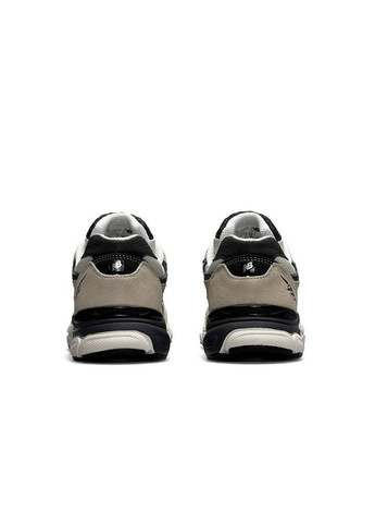 Бежеві Осінні кросівки чоловічі new balance beige black No Brand 990 v3