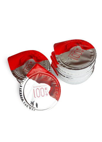 Оло презервативи є ультрапідйомними з гіалуронічною мастильною та термо -ефектом червоного кольору (1шт) OLO (317591474)