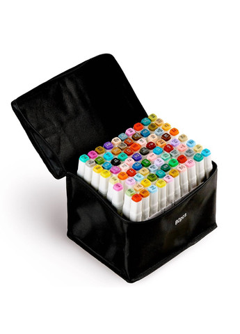 Маркеры Smooth набор 80 шт двусторонние спиртовые для скетчина с подставкой для маркеров, бежевой Touch (344573545)