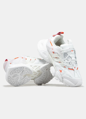 Білі всесезон кросівки чоловічі і жіночі adidas vento xlg white orange | адідас венто білі оранжеві No Brand