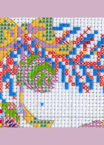 Набор для вышивания по нанесённой на канву схеме "Christmas Reindeer". AIDA 14CT printed, 32*32 см Joy Sunday (313613045)