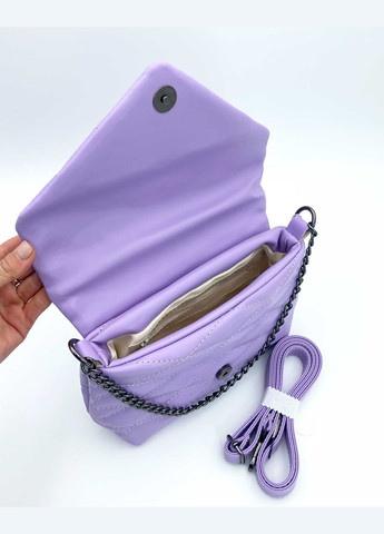 Женская Маленькая женская стеганная сумка серая Шейла с цепочкой (znocha-sumka-shejla) WeLassie (342199633)