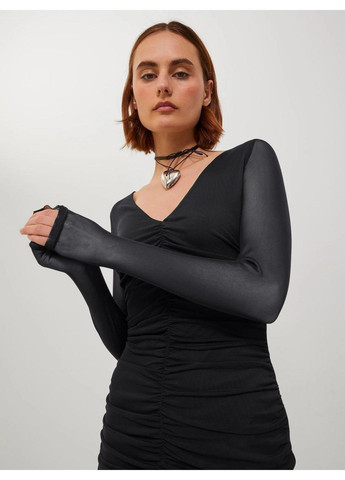 Черное коктейльное платье JJXX однотонное