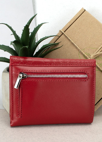 Подарунковий жіночий набір №90: гаманець Sabrina + обкладинка на паспорт (червоний пітон) HandyCover (283323778)