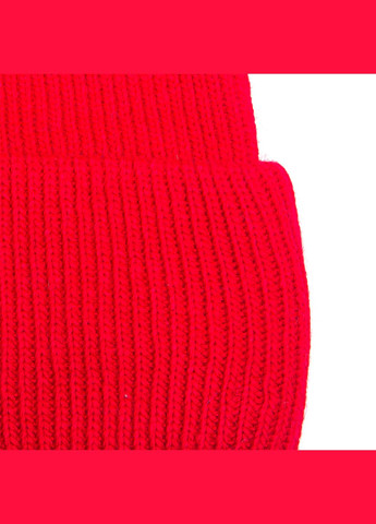 Шапка бини женская шерсть красная GEORGE LuckyLOOK 019-485 (289359739)