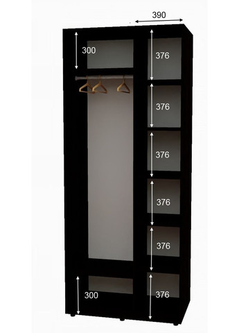 Шкаф-купе двухдверный 130*60*220 Венге магия Зеркало с пескоструйным рисунком Алекса (360478717)