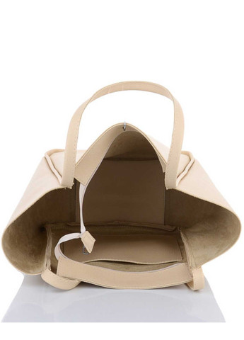 Жіноча сумка Аббі молочна екошкіра для повсякденного використання м'яка сумка на блискавці ProDobro (370050662)