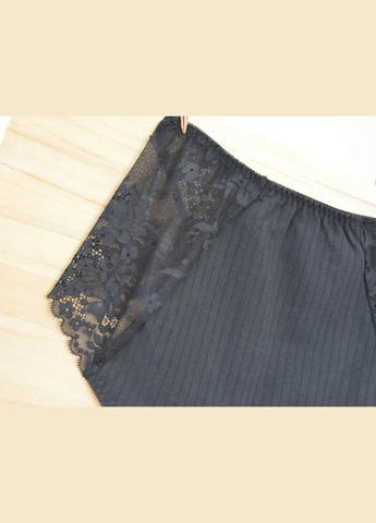 Трусики менструальные в рубчик с кружевными вставками. Трусы для критических дней, непромокаемые, No Brand Для критических дней|Подстраховующие (316300954)