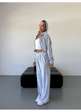 Жіночий велюровий костюм з худі та штанами No Brand Р4936-514/2 (361030715)